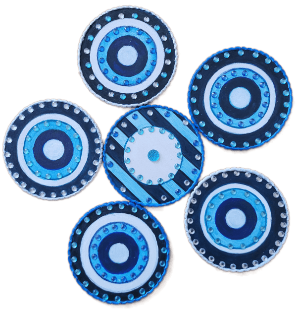 Tea Light Holder - Evil Eye - Set